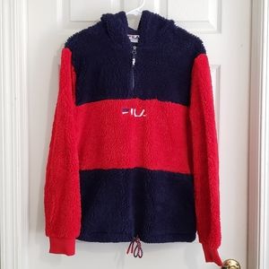 FILA Gelber 1/2 Zip Hoodie